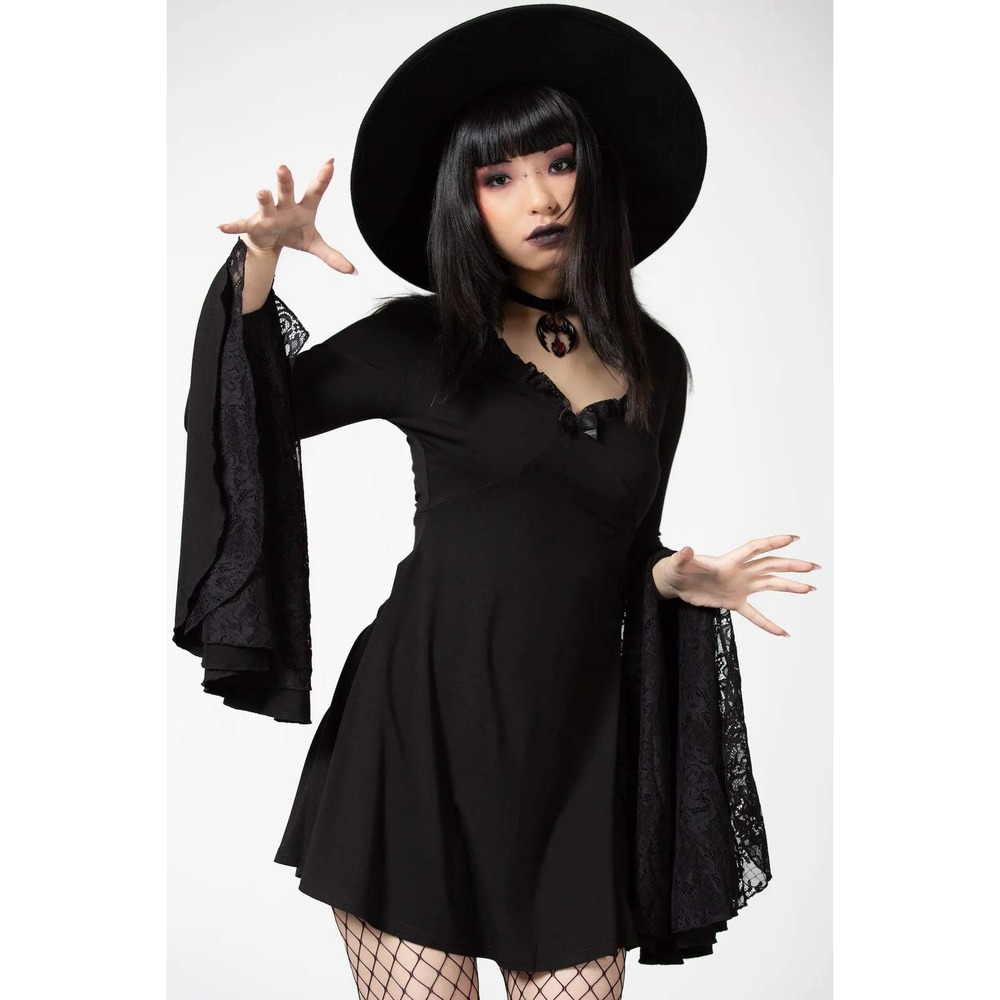 Killstar Hagatha‎ Sorceress mini black dress
